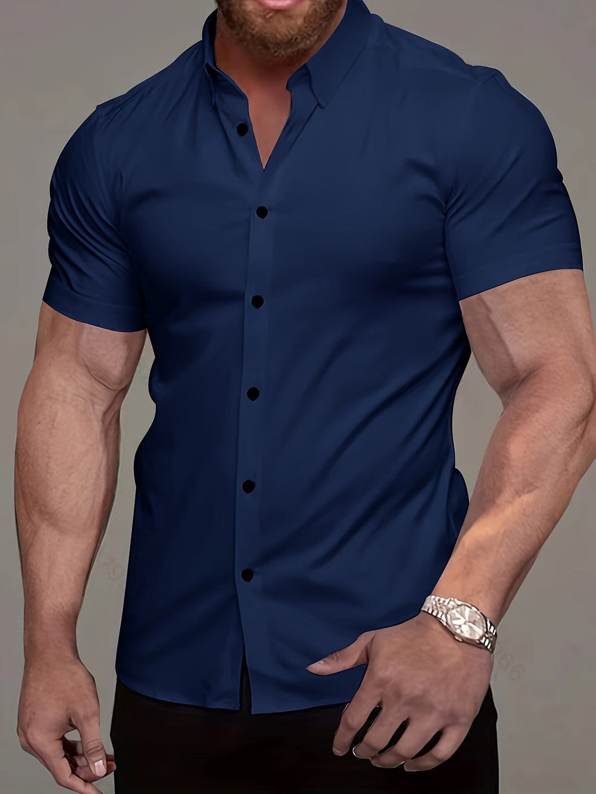 Joseph Slim Fit Short Sleeve Button Up Shirt_6
