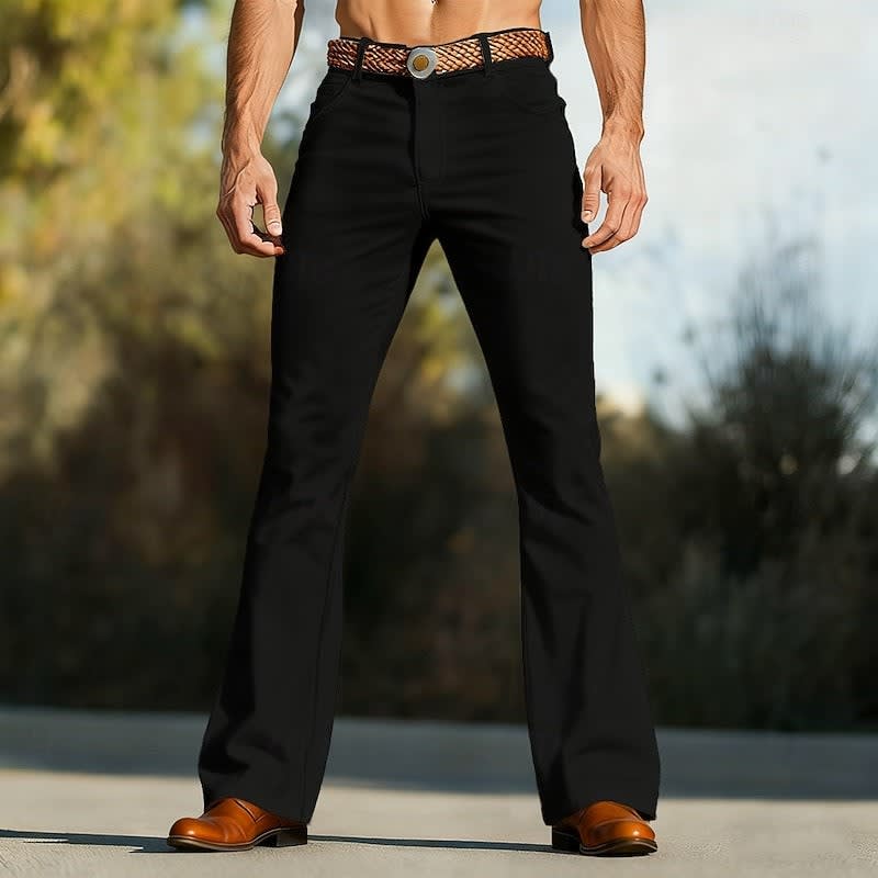 Hopkins Retro Flared Leg Trousers_3
