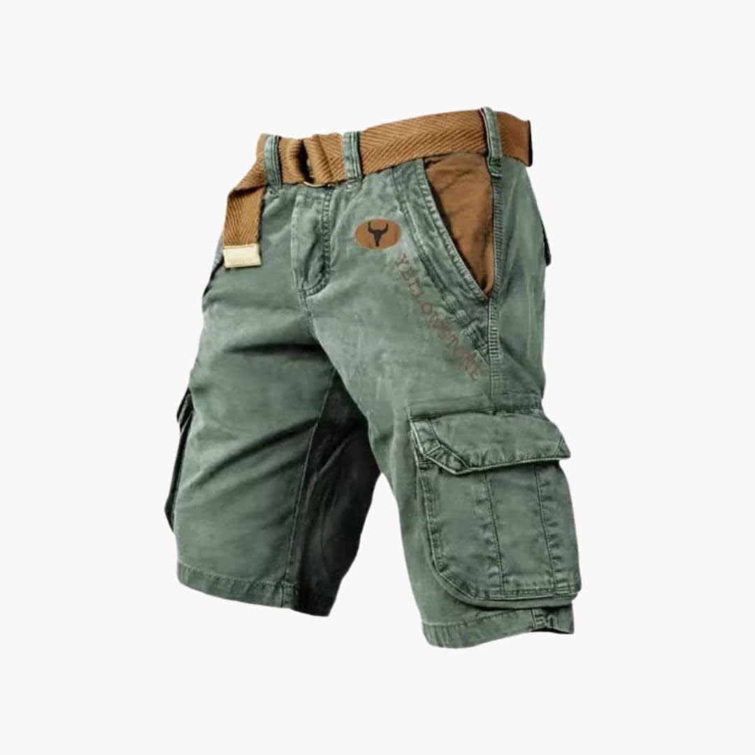 Felix Six Pocket Washed Cargo Shorts_8