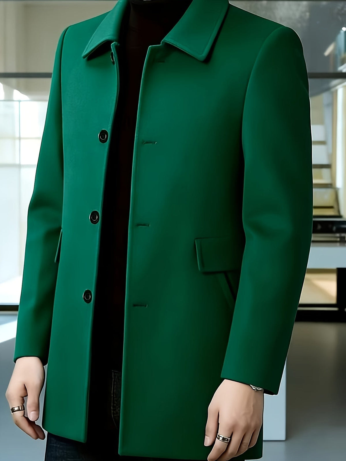 Fitzgerald Longline Single Breasted Overcoat_31