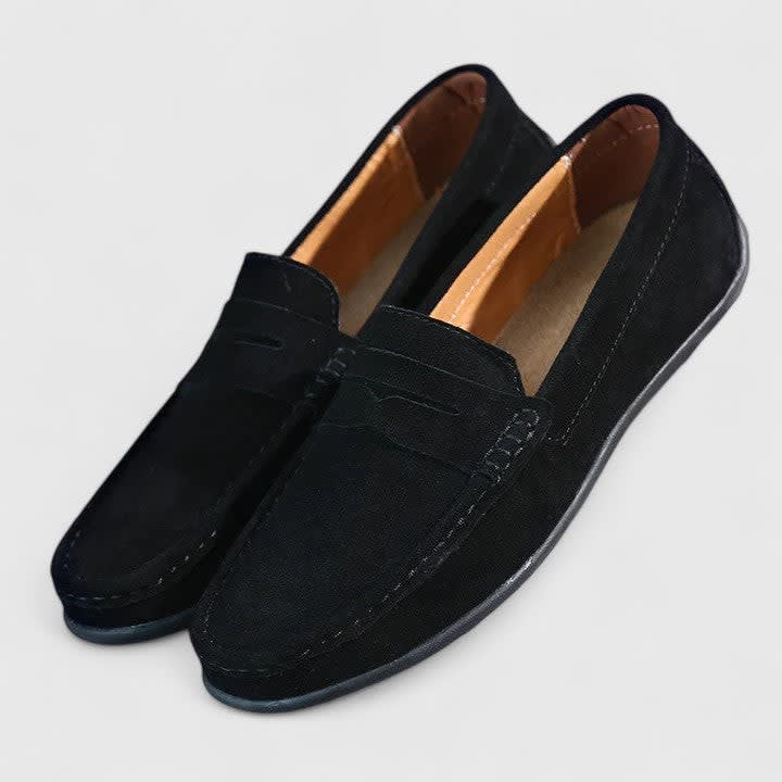 Craig Suede Slip On Penny Loafers_13