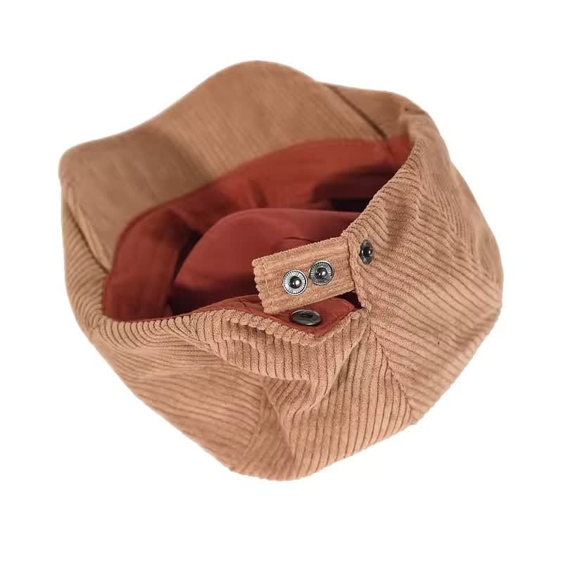 Roarke Fine Wale Corduroy Flat Cap_5