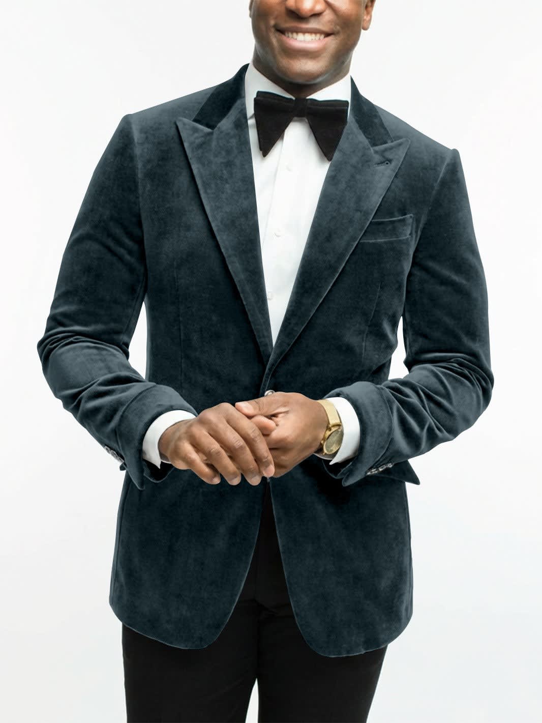 Leonard Velvet Peak Lapel Dinner Jacket_38