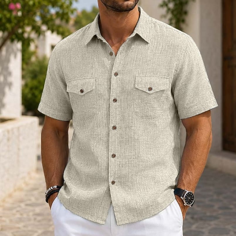 Omar Twin Pocket Short Sleeve Shirt_4