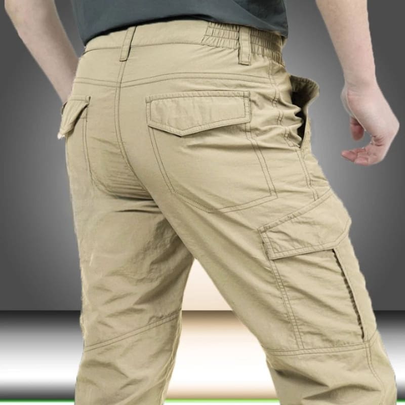 Saunders Lightweight Cotton Blend Cargo Pants_6