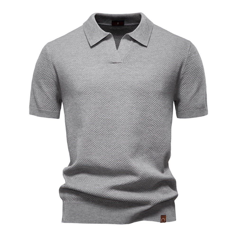 Mason Textured Open Collar Polo_11