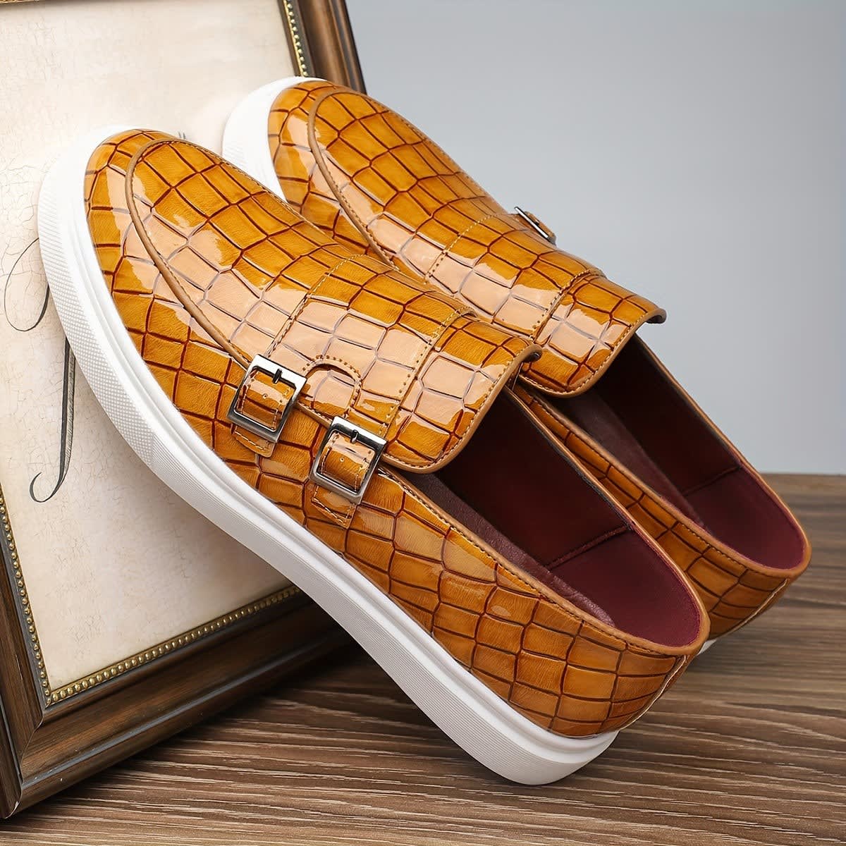 Marius Double Buckle Slip On Loafers_15