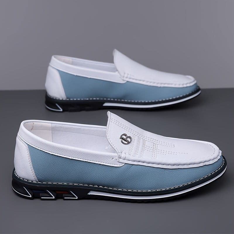 Norton Two Tone Slip On Loafers_10