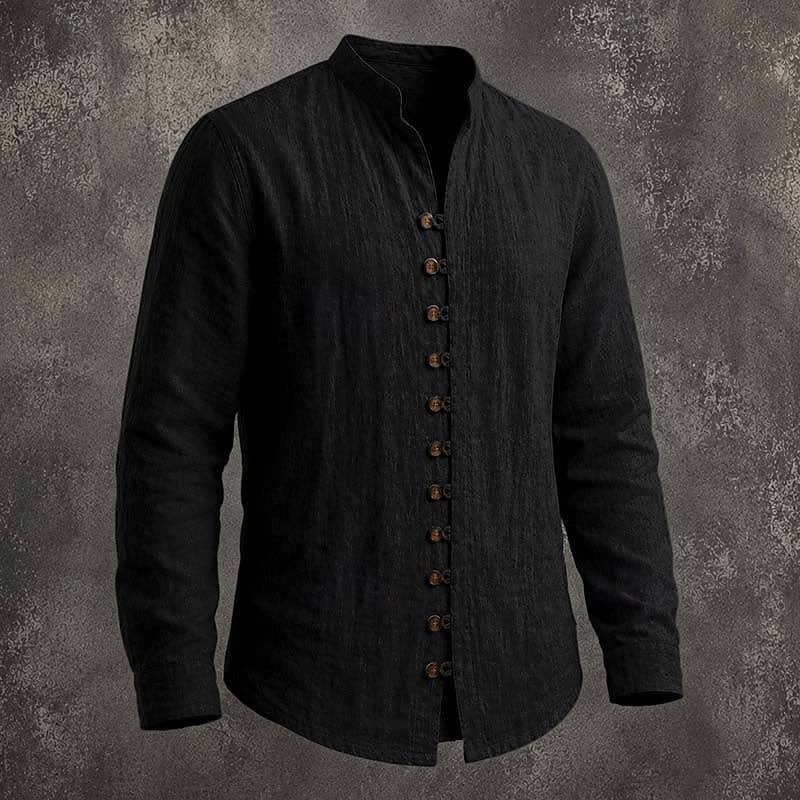 Huxley Band Collar Long Sleeve Shirt_7