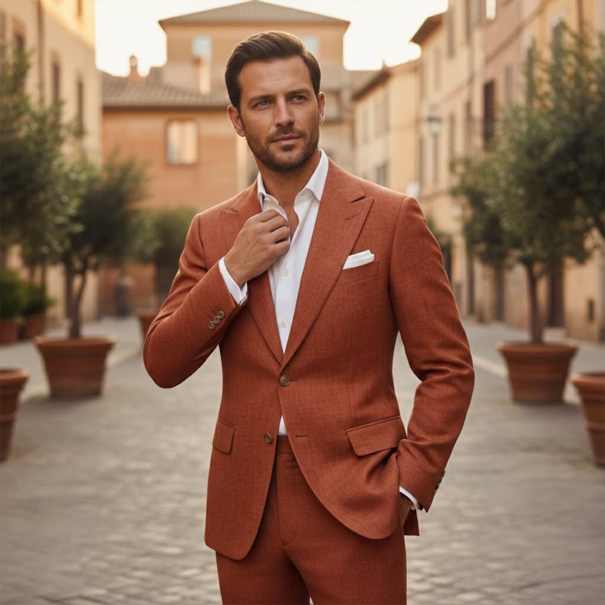 Nathaniel Casual Linen Suit_10