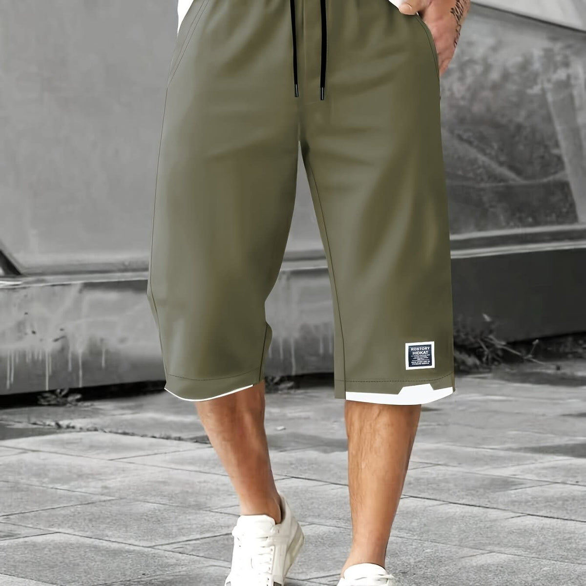 Ogden Split Hem Drawstring Shorts_15