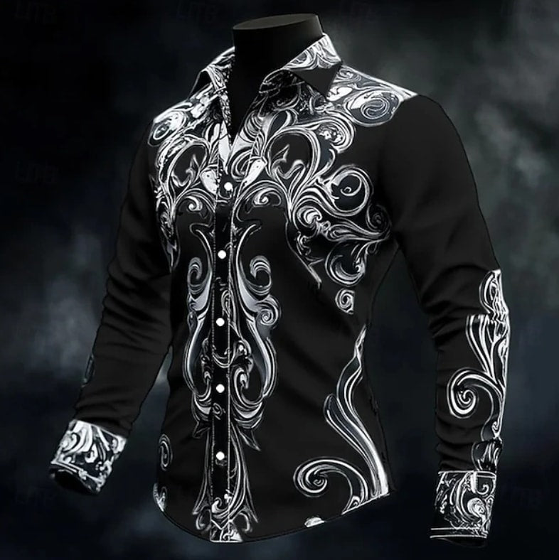 Burton Baroque Print Long Sleeve Shirt