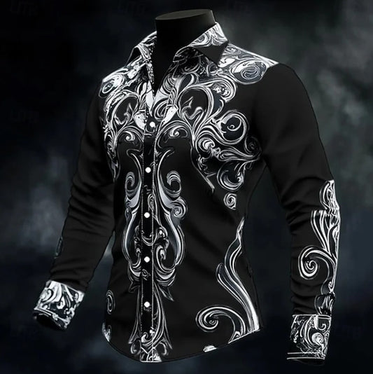 Burton Baroque Print Long Sleeve Shirt_1