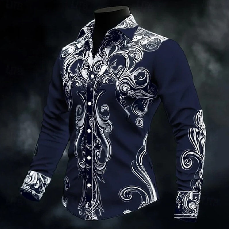 Burton Baroque Print Long Sleeve Shirt