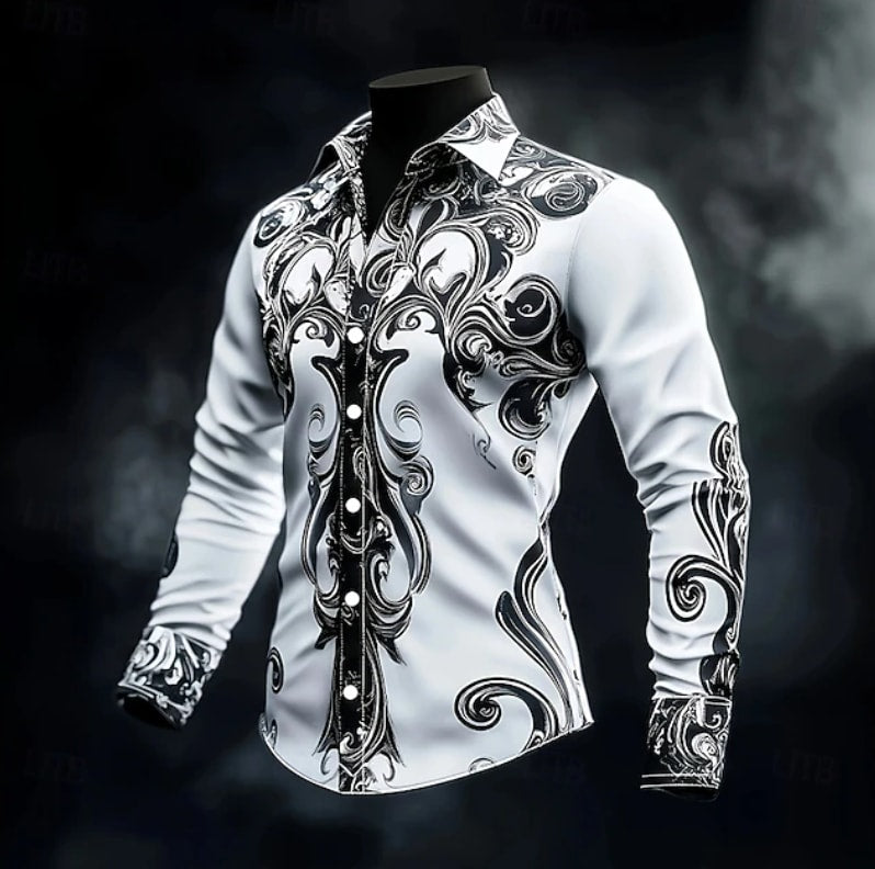 Burton Baroque Print Long Sleeve Shirt