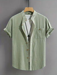 Killian Textured Short Sleeve Button Up Shirt