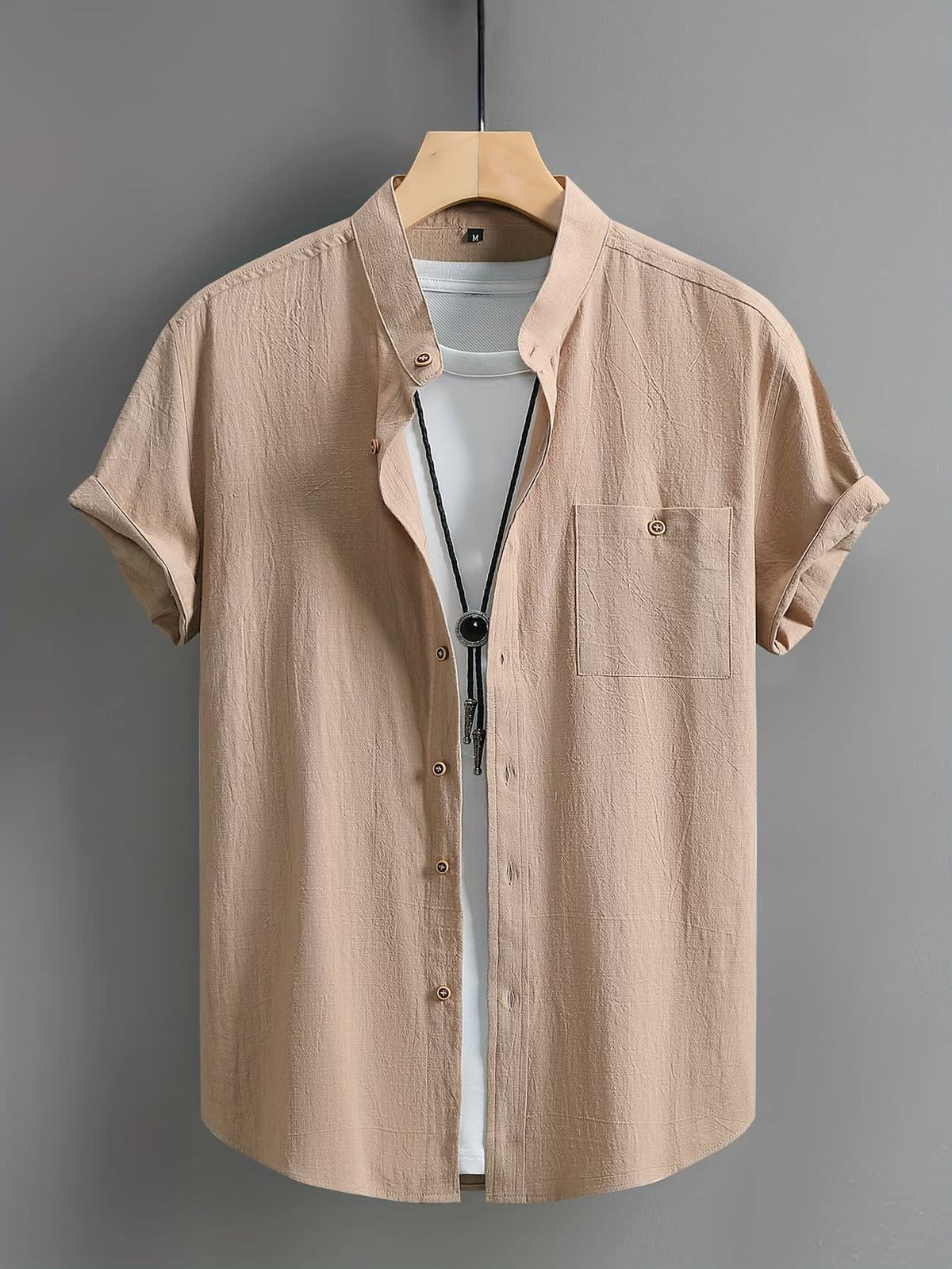Killian Textured Short Sleeve Button Up Shirt