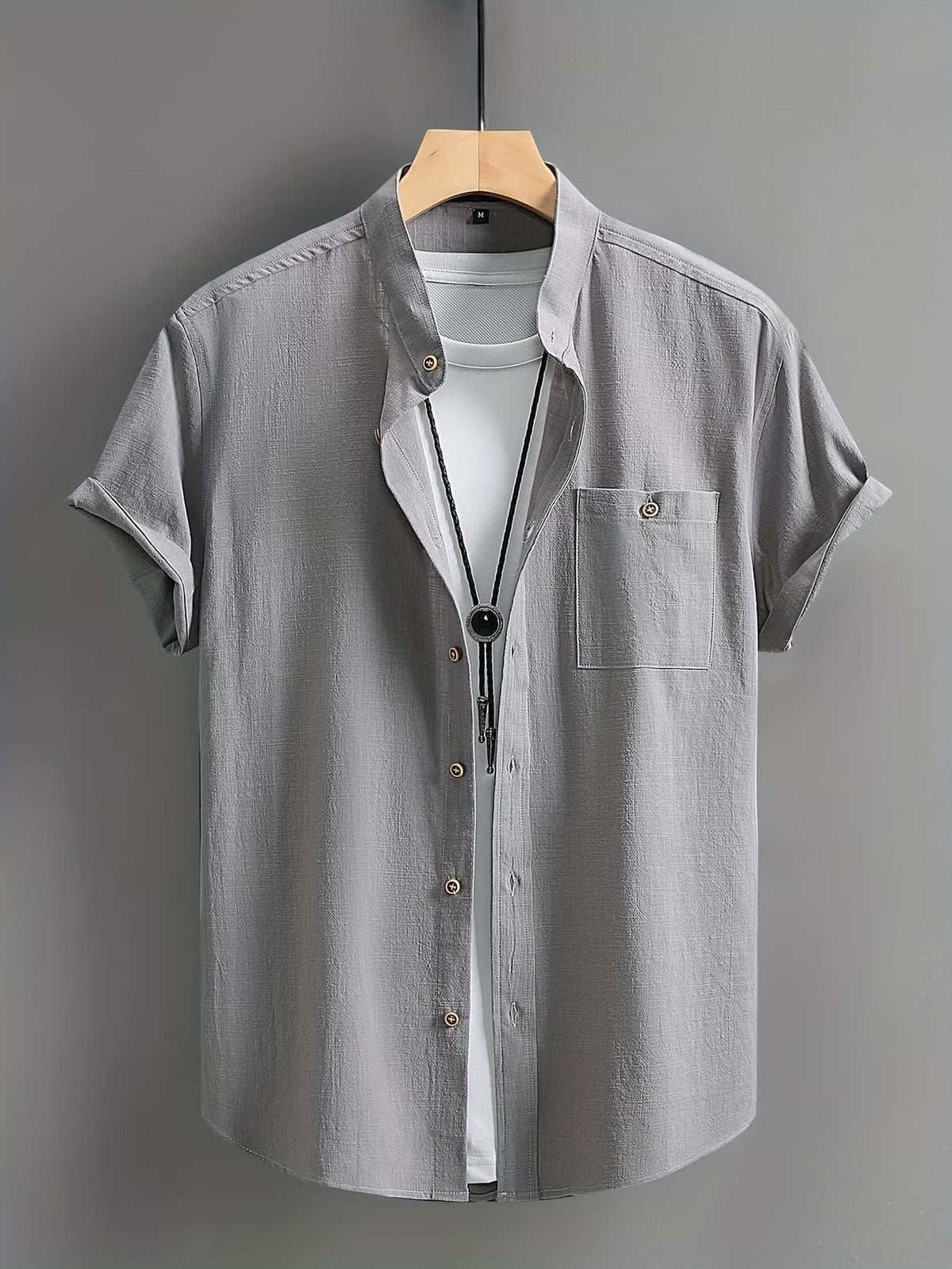 Killian Textured Short Sleeve Button Up Shirt