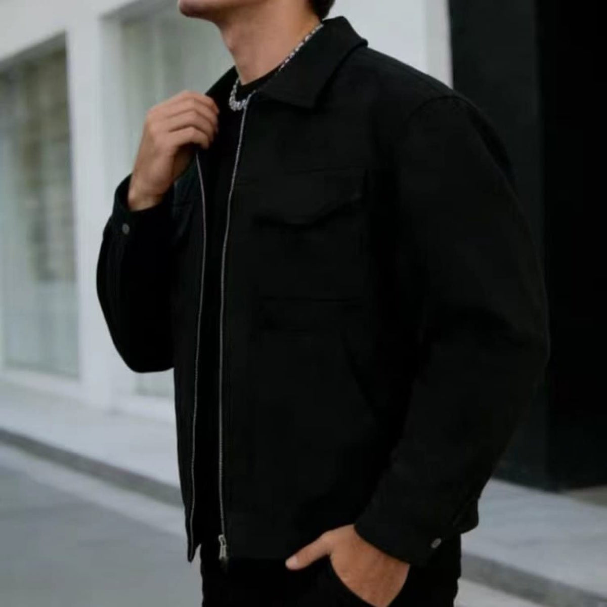 Conroy Faux Suede Utility Jacket
