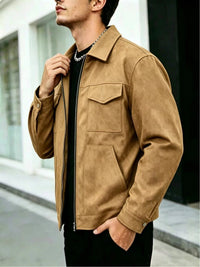 Conroy Faux Suede Utility Jacket