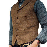 Finbar Five Button Herringbone Waistcoat