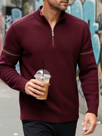 Eden Quarter Zip Mock Neck Sweater
