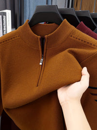 Eden Quarter Zip Mock Neck Sweater