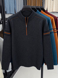 Eden Quarter Zip Mock Neck Sweater