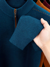 Eden Quarter Zip Mock Neck Sweater