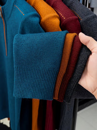 Eden Quarter Zip Mock Neck Sweater
