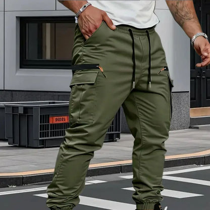 Harvey Zip Pocket Tapered Cargo Pants_1