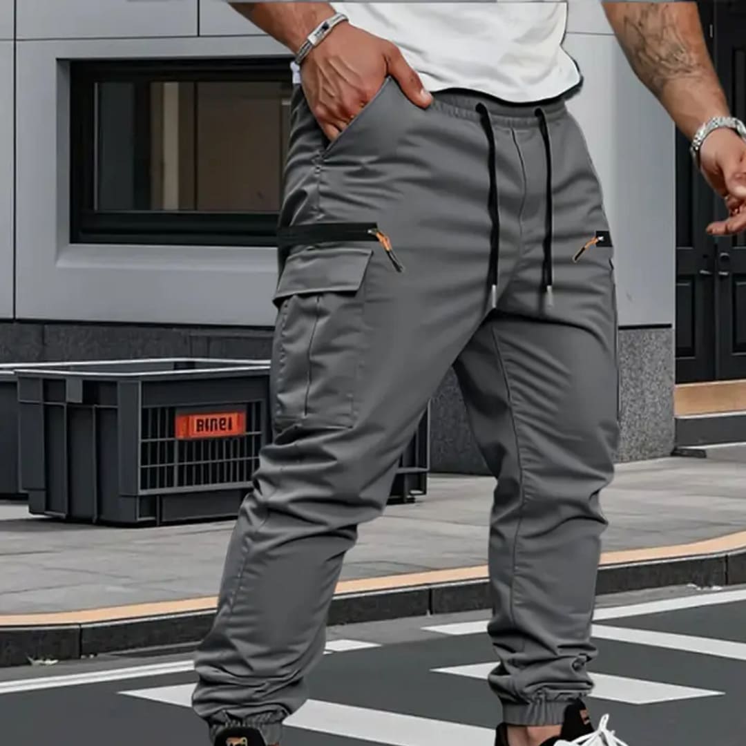 Harvey Zip Pocket Tapered Cargo Pants