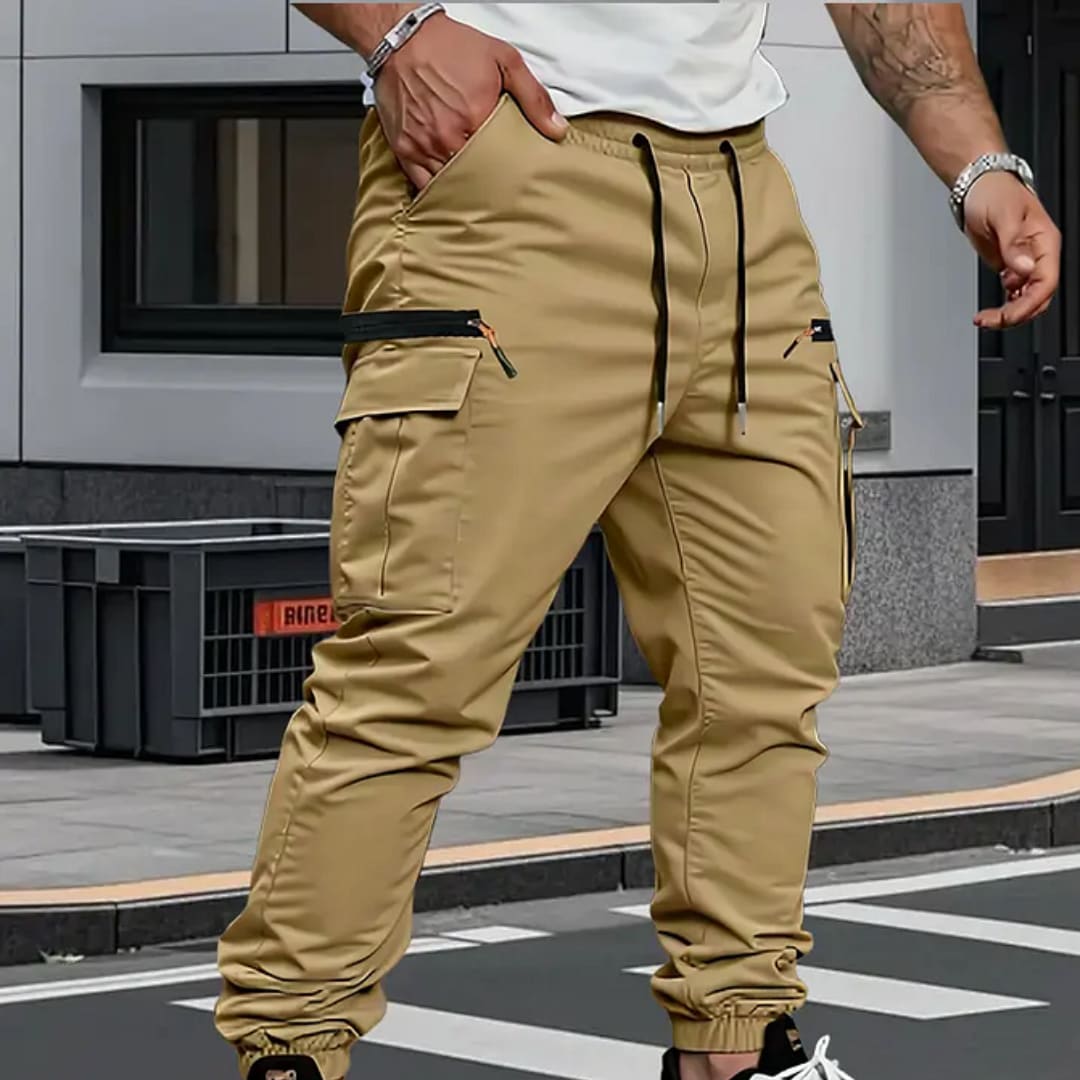 Harvey Zip Pocket Tapered Cargo Pants