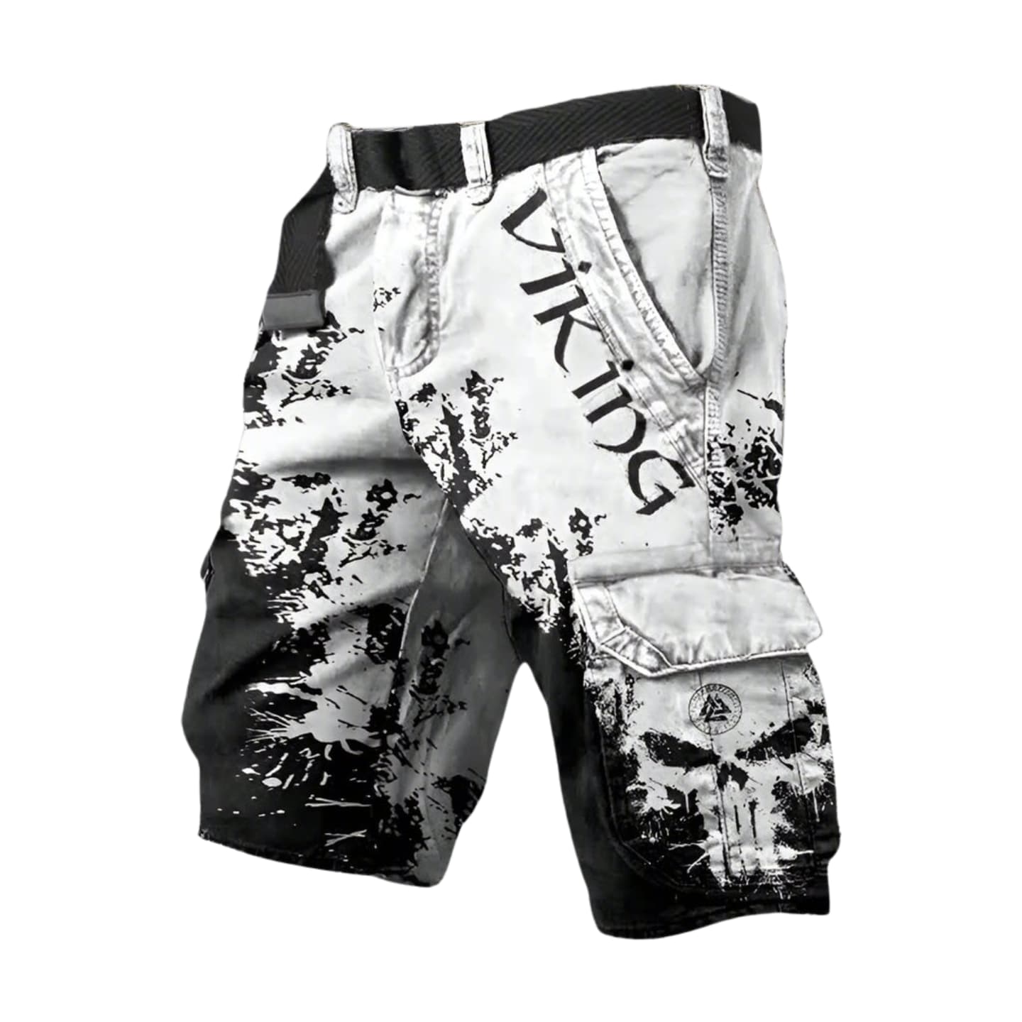 Cyrus Splatter Print Cargo Shorts_1