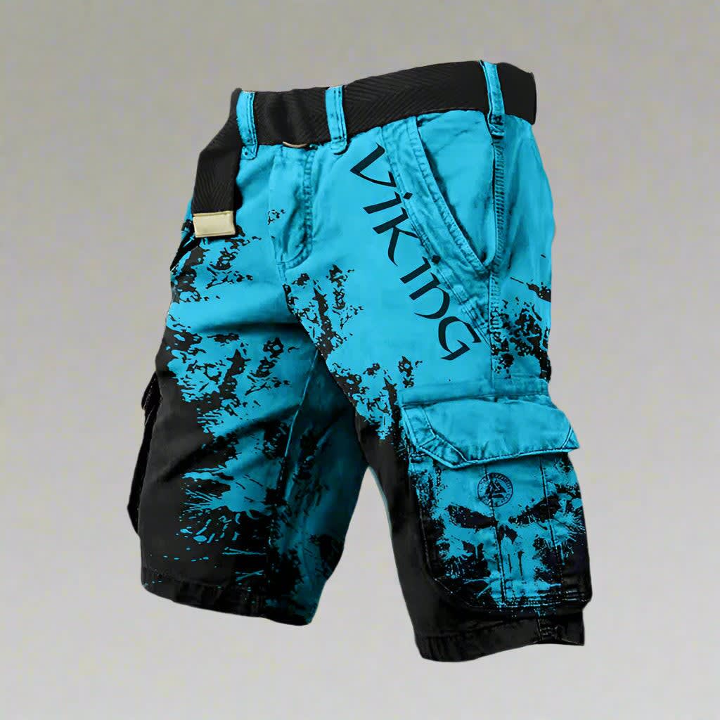 Cyrus Splatter Print Cargo Shorts_10
