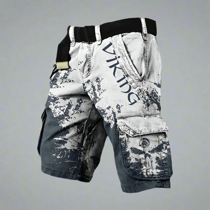 Cyrus Splatter Print Cargo Shorts_4