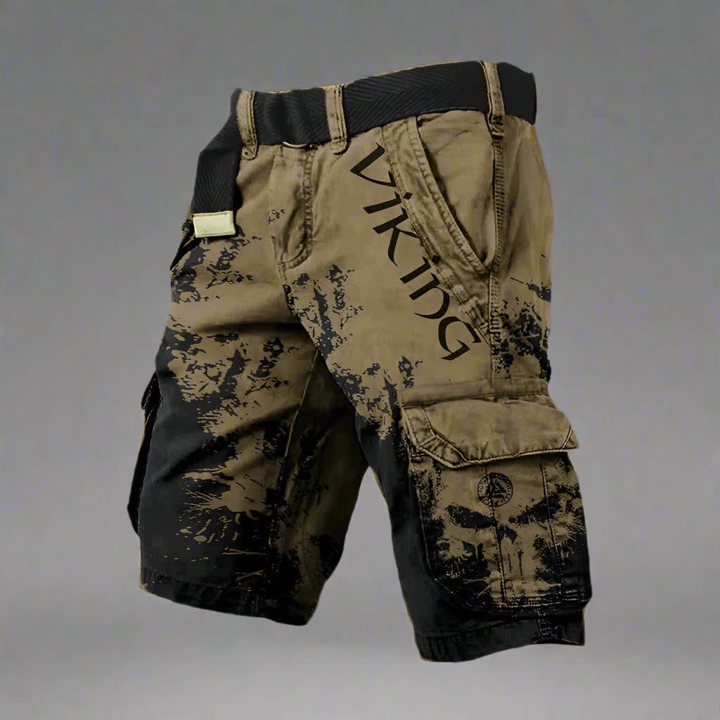 Cyrus Splatter Print Cargo Shorts_5