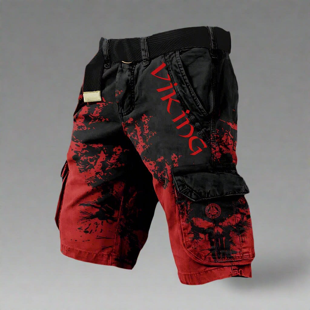 Cyrus Splatter Print Cargo Shorts_6