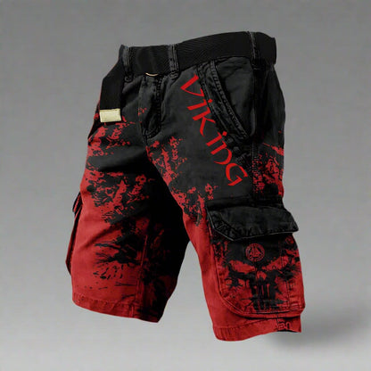 Cyrus Splatter Print Cargo Shorts_6