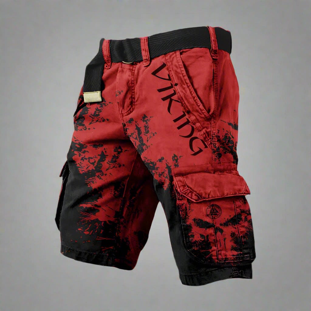 Cyrus Splatter Print Cargo Shorts_7