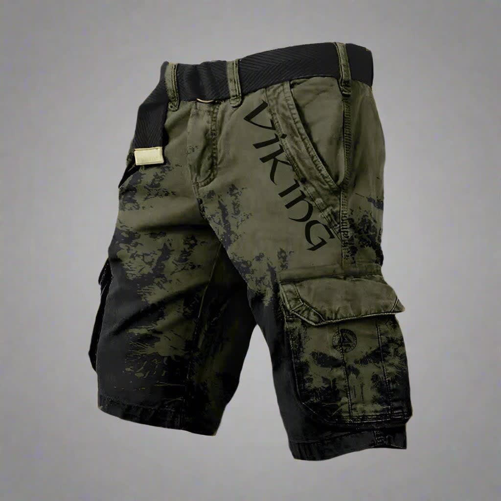 Cyrus Splatter Print Cargo Shorts_8