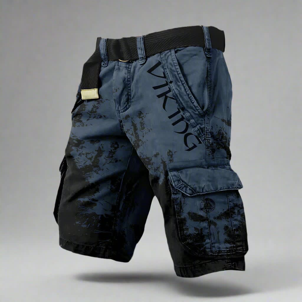 Cyrus Splatter Print Cargo Shorts_9