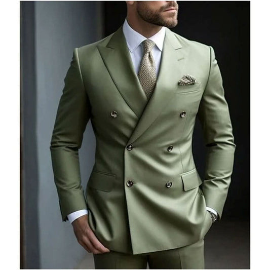 Leopold Peak Lapel Double Breasted Suit_1