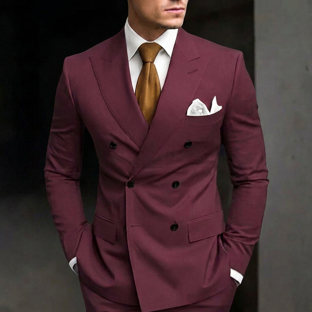 Leopold Peak Lapel Double Breasted Suit_10