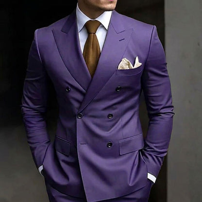 Leopold Peak Lapel Double Breasted Suit_17