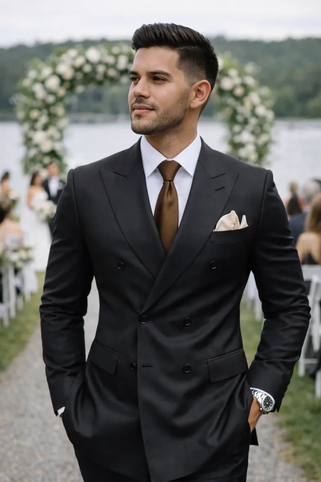 Leopold Peak Lapel Double Breasted Suit_2