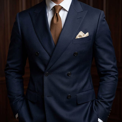 Leopold Peak Lapel Double Breasted Suit_21
