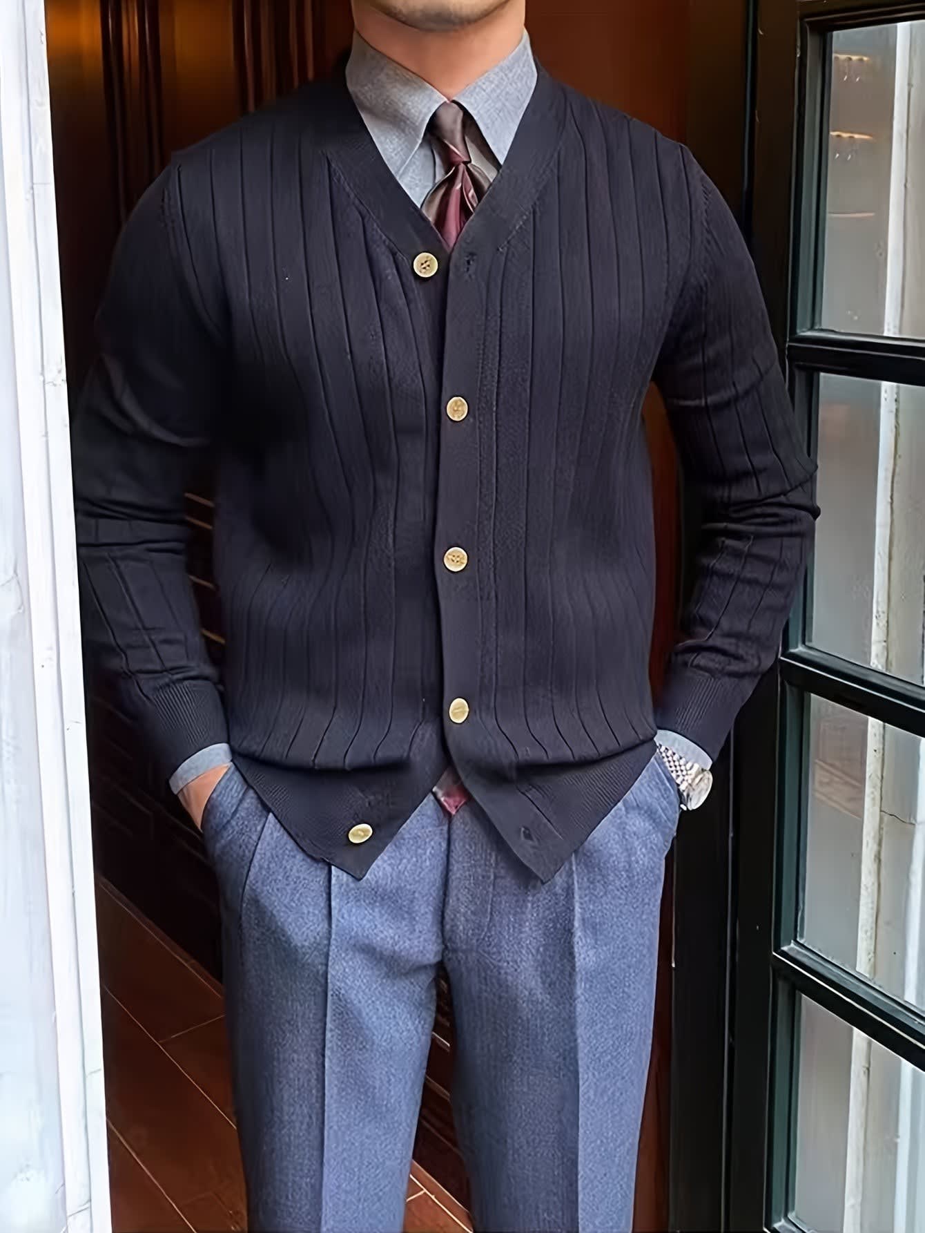 Edric Wide Rib Button Up Cardigan_14