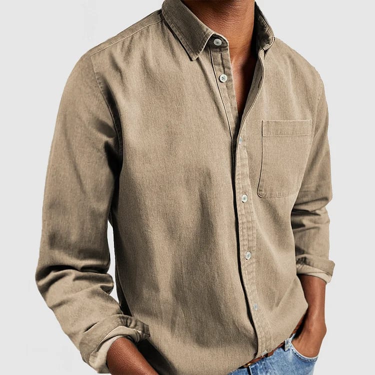 Curtis Chest Pocket Long Sleeve Button Down Shirt