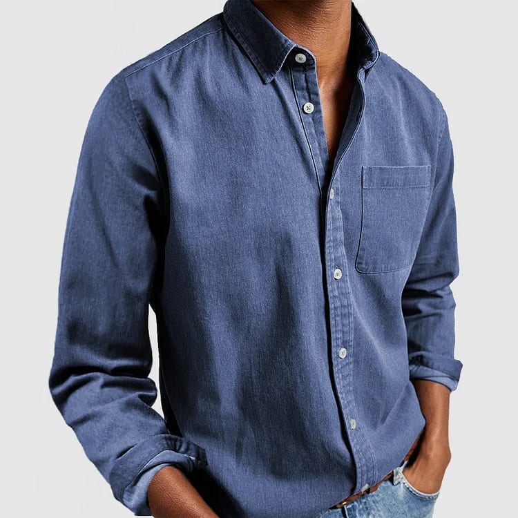 Curtis Chest Pocket Long Sleeve Button Down Shirt